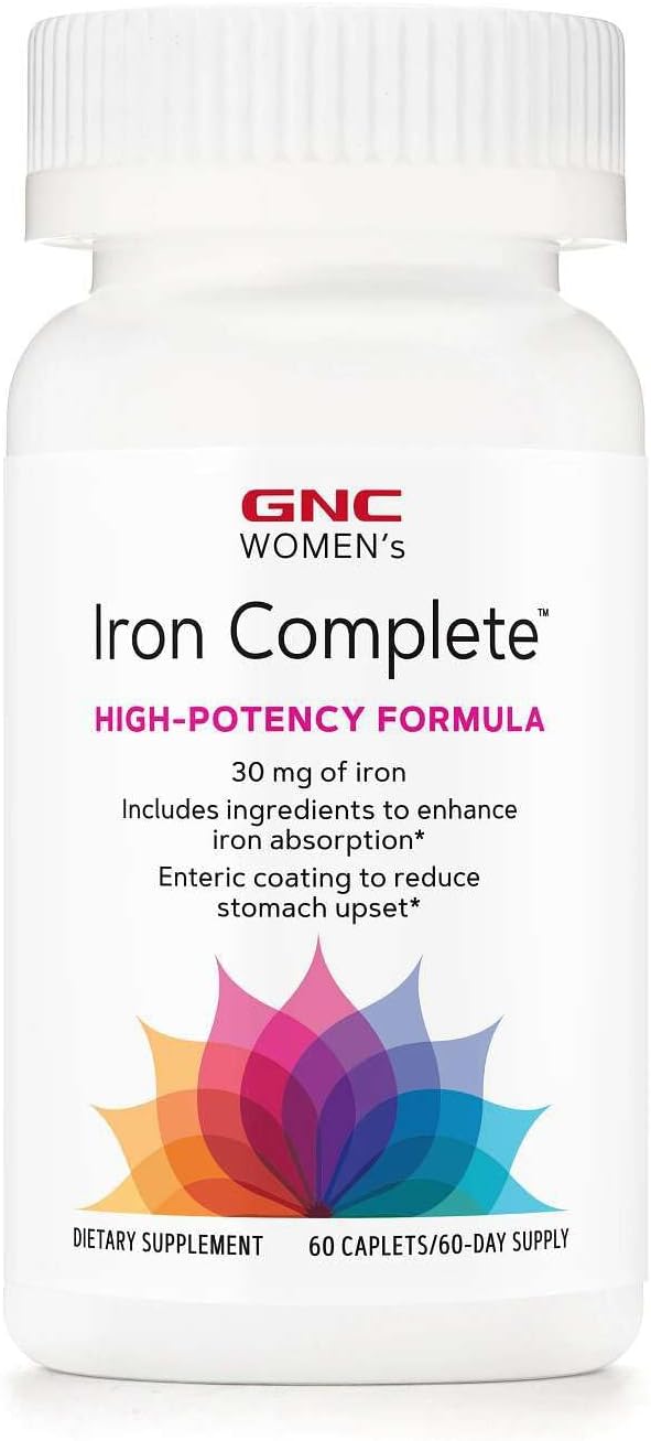 Women's Iron Complete Multivitamin, Enhances Ability to Absorb Iron, 60 Caplets