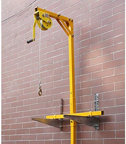 Lifting Tool Air Conditioner Outside Installation Lifting Crane Tool Stainless Steel Hand Winch Outdoor Crane Bracket