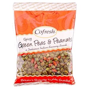 Cofresh Pittige groene erwten en pinda’s 325 g (Pack van 6)