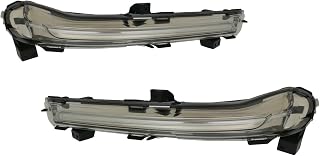 HEADLIGHTSDEPOT Left Driver Right Passenger LED Signal Lights Set CAPA Certified Compatible With Lincoln Aviator and Hybrid 2020-2024
