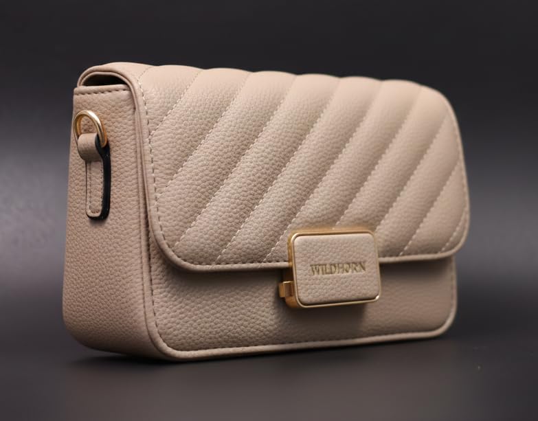 Image of WildHorn Vegan Leather Women's Crossbody Sling Bag | Ladies Quilted Purse Handbag | Gift for Women