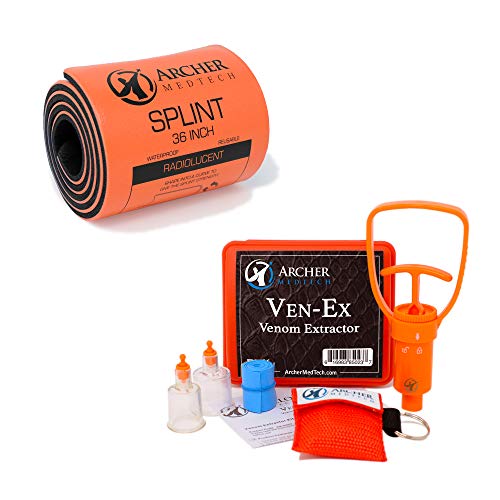 Universal First Aid Splint and Ven-Ex Snake Bite Kit Bundle