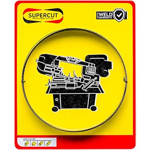Supercut Bandsaw Supercut Band Saw Blade 93-inch X 3/4-inch X .032-inch, 10 TPI Carbon Tool Steel Blade for Cutting Mild Steel, Wood, and Other Materials Cover