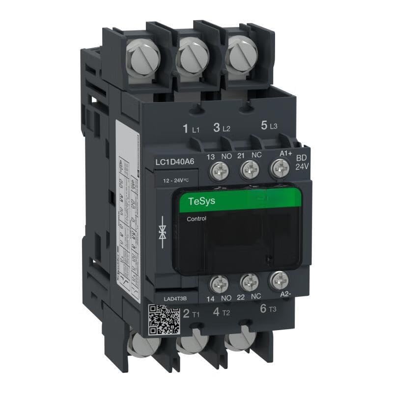Contacteur TeSys D LC1D40A6BD pour sécuriser vos moteurs 40A sous 24V CC
