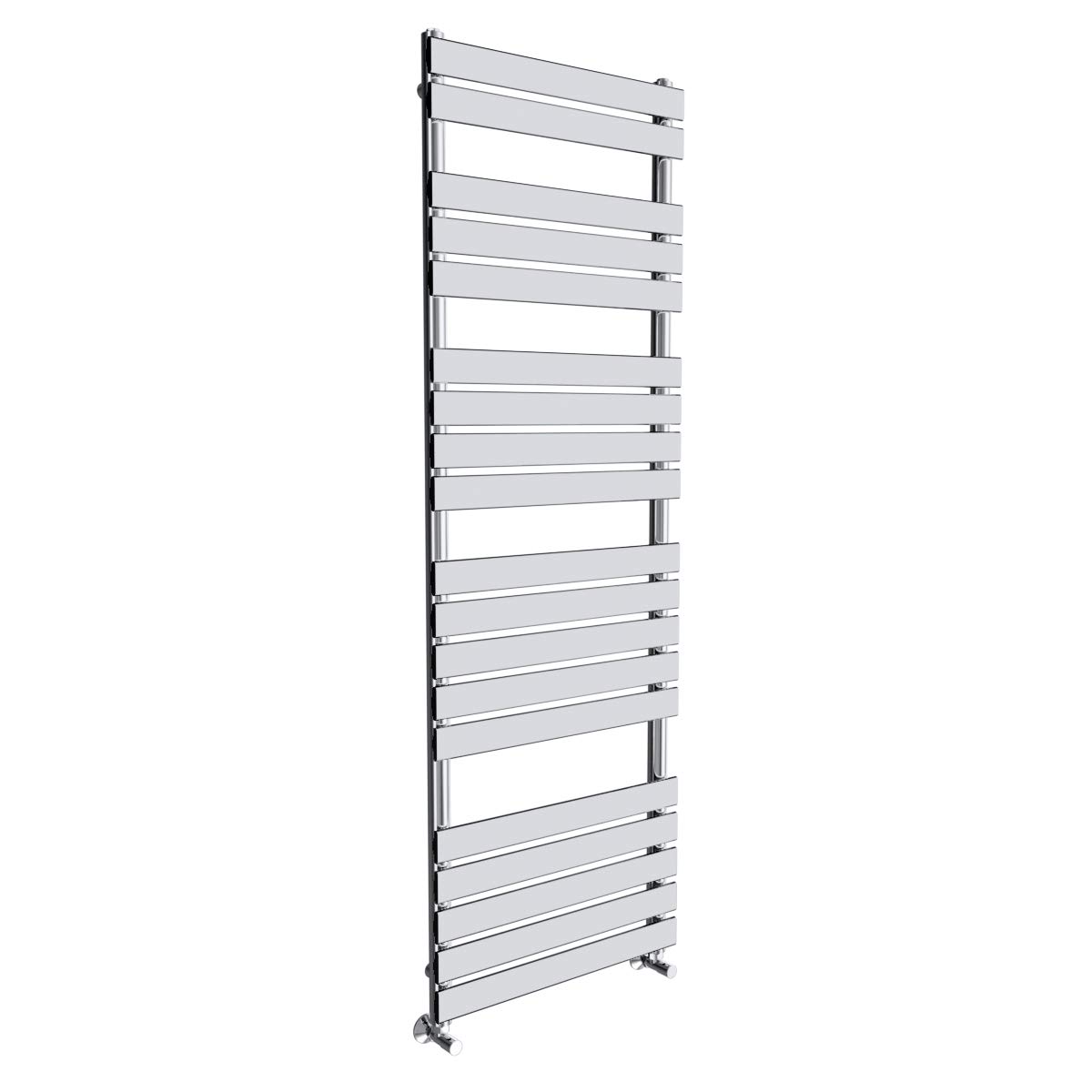NRG Bathroom Flat Panel Heated Towel Rail Radiator Modern Central Heating Warmer Wall Mounted Ladder Rad 1800×600mm Chrome