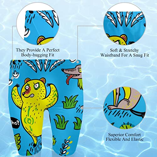 Traje de baño de resistencia multicolor HUI JIN SHOP con diseño de búho 3