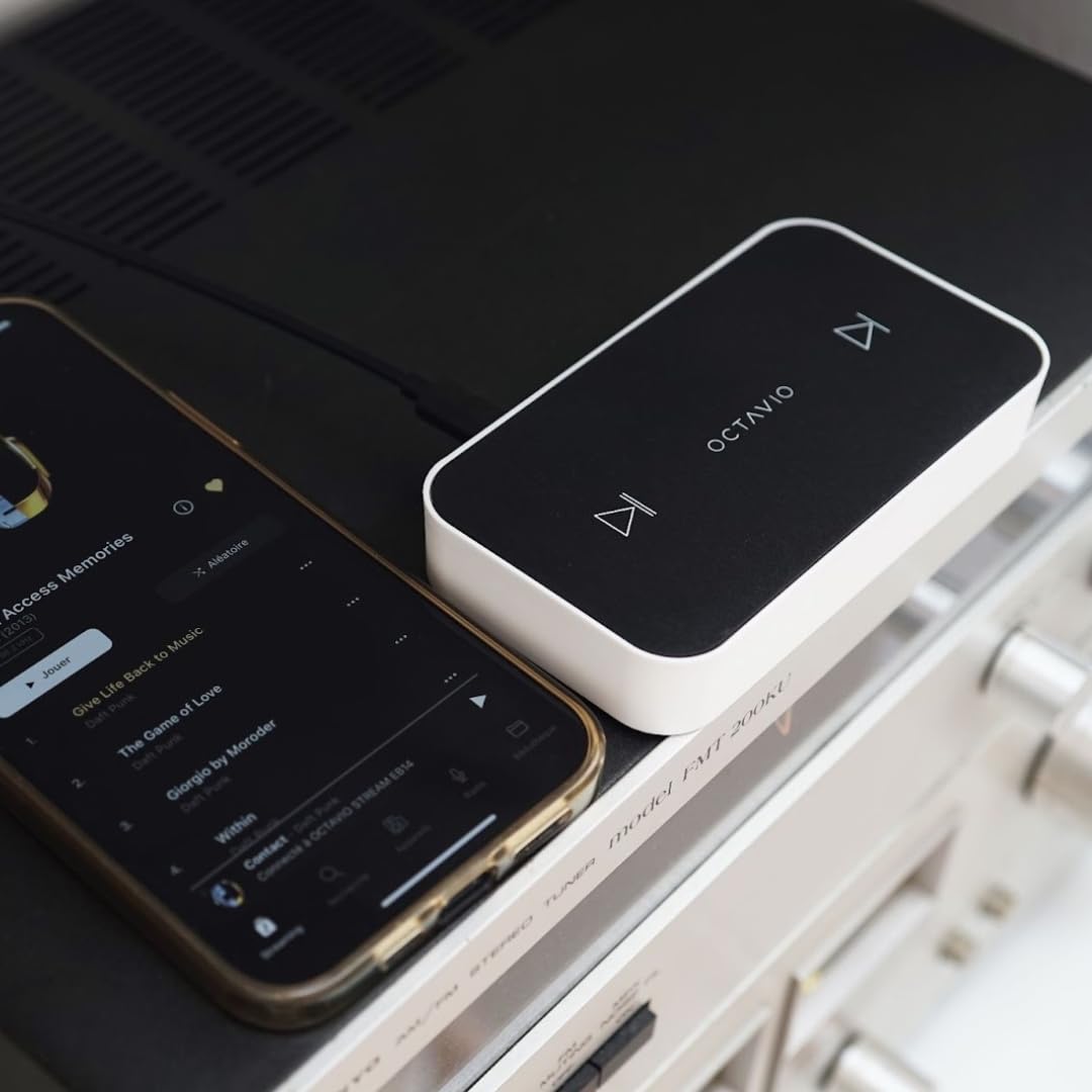 Octavio Stream - Reproductor de Audio Conectado (Wi-Fi/Multiroom) (Cable Audio miniToslink - Toslink)