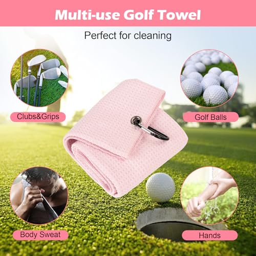 Image of Golf Club Cleaning Kit,Golf Accessories,Golf Cleaning Kit with Golf Club Cleaner Water Brush,Towel,Divot Repair Tool,Groove Sharpener,Golf Ball Alignment Complete Golf Kit