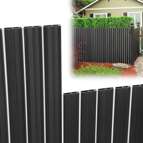 Fiqops PVC Sichtschutzmatte 90x400cm, 2025 Neu Balkon Sichtschutz,Sichtschutzzaun Auszug,Sichtschutz Zaun Gris,Windschutz und Wasserdicht,UV-beständig,Doppelte Verstärkung Garten Sichtschutz