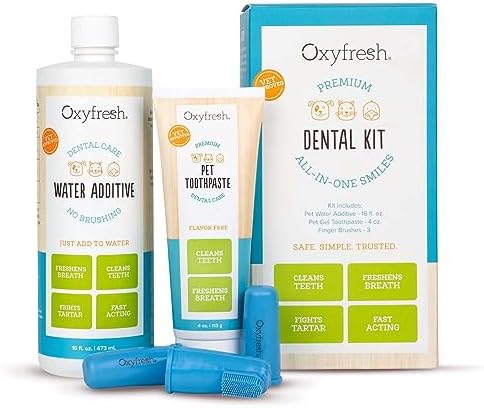 Premium Oxyfresh Pet Dental Kit voor honden - Eenvoudige oplossin...