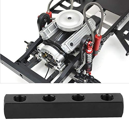 Separatore Collettore Aria Pneumatica, 3 Vie 4 Vie, Blocco Collettore in Alluminio con Connessione Rapida BSPP 1/4 Pollici, per Tubo Aria Compressa