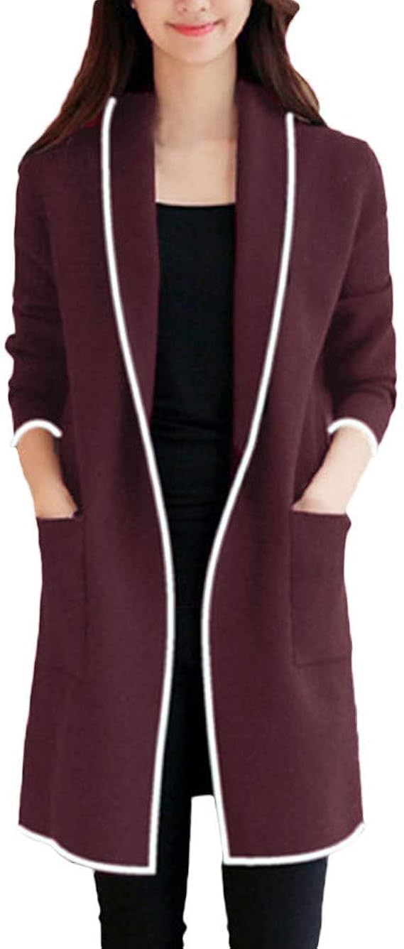 Amazon Chenyoulan レディース ニット カーディガン ロング ニットジャケット ボンボン付き フード コーディガン ライトアウター 秋冬 ニット 厚手 シンプル カジュアル 大人 大きいサイズ オフィス 通勤 カーディガン ボレロ 通販