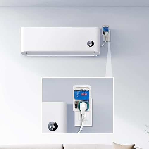 Miniatura 5 de BSEED - Protector electrónico contra sobretensiones para electrodomésticos, protector de voltaje para refrigeradores y congeladores, salida de