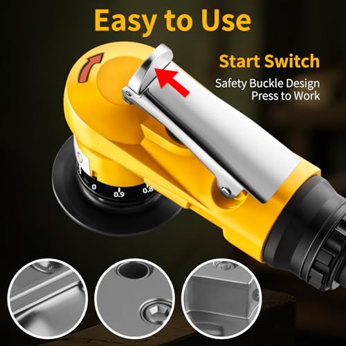 Image of Pneumatic Chamfering Tool, 30000 RPM Air Chamfer Tool with 6 Bearings & Complete Screw Kit for Deburring & Beveling, Includes 8 C & 6 R Blades, 45, 1 /4 inch Air Inlet for Metal, Wood, PVC, Acrylic