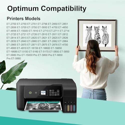 CLREEGRI Tinta de sublimação compatível com Ecotank 2800 ET2720 ET2750 ET2760 ET2800 ET-2803 ET-2850