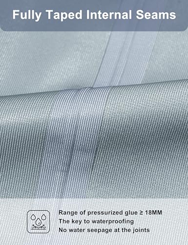 Little Donkey Andy Women's Black Waterproof Jacket with Hood for Hiking and Travel - Large - Image 4