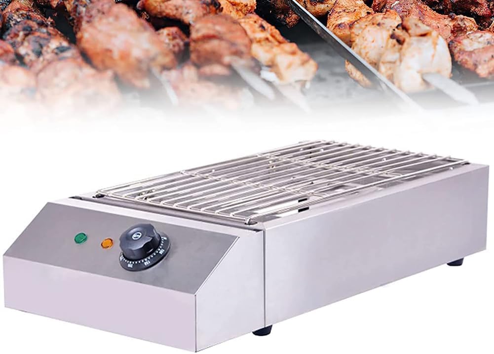 Electric Table Top Griddle, 2600W Portable BBQ Barbecue Grill, Even Heat Distribution, Fast Heating, Commercial Indoor Cooking Grill
