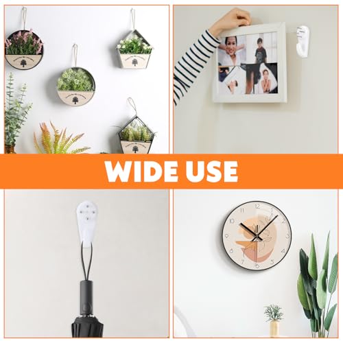 Image of ElevateTech 50 Pcs Non-Mark No Damage Wall Hangers Picture Hangings Kit Hook Concrete Non-Trace Hanging Kit Invisible Nail Wall Hangers for Hanging Picture Tapestry Clocks and More Heavy Duty