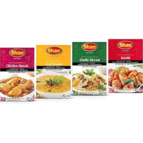 Shan - Spice Mix Combo #5 (Chicken Masala, Karahi, Daal Masala, Sindhi Biryani) Cover
