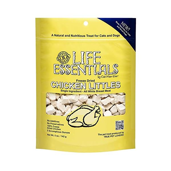 Life Essentials Freeze Dried Chicken Littles by Cat-Man-Doo 5oz 4pk Life Essentials Freeze Dried Chicken Littles by Cat-Man-Doo 5oz 4pk