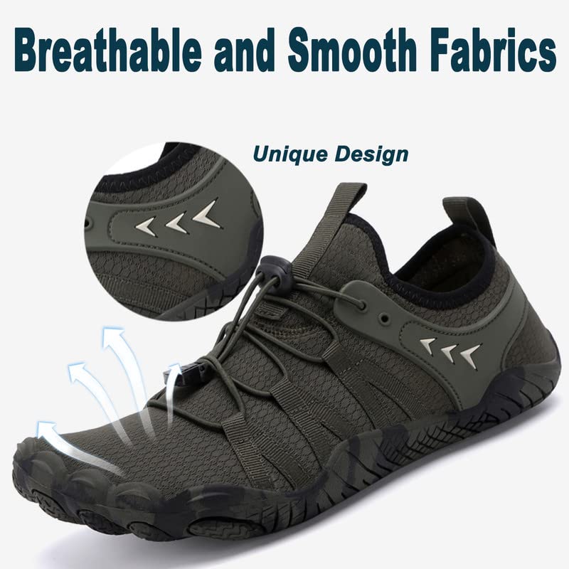 Water Shoes Men Women Barefoot Shoes Outdoor for Beach Aqua Swim Pool River Water Quick Dry Boating Fishing Diving Surfing with Yoga Aerobics