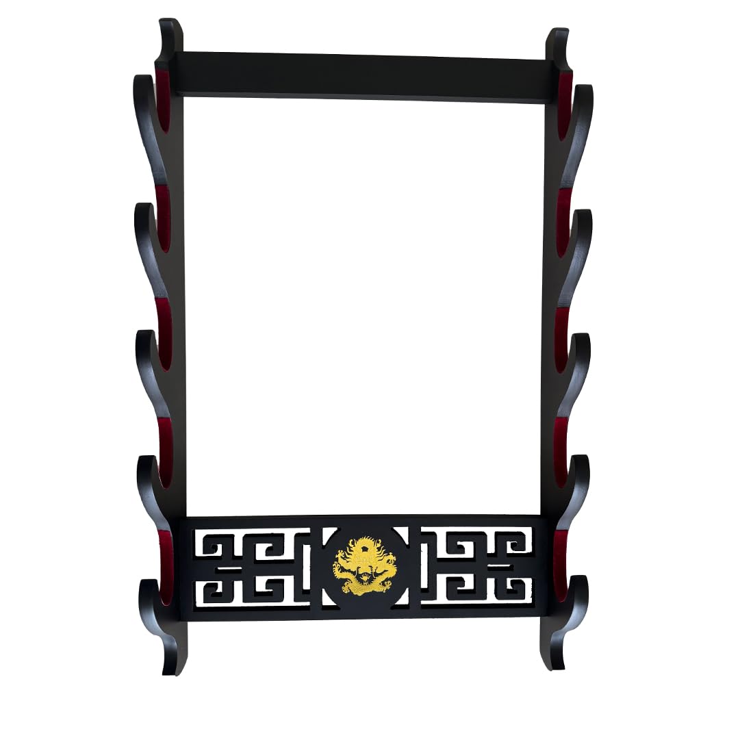 Schwert Wandhalterung Schwerthalter Display Stand Gepolstert Katana Wakizashi Genji und Samurai Schwerter Drachenmuster,5 Tier