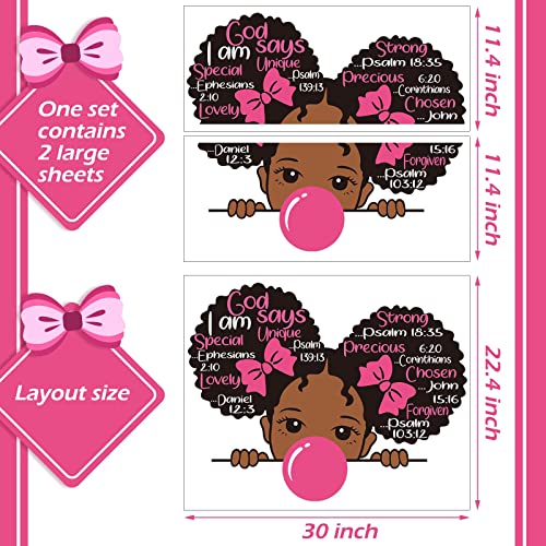 Vinilos Decorativos de Niña Afroamericana 2 Pzs miniatura 3