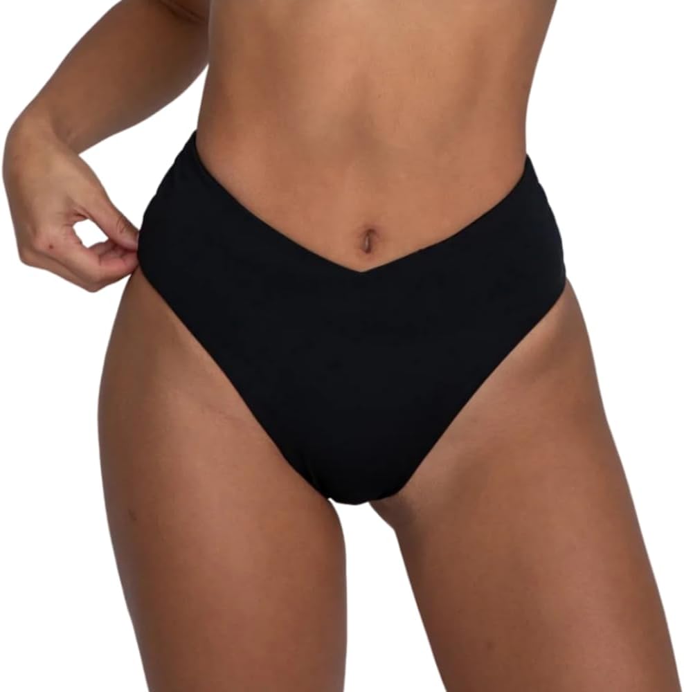 geluboao Women's Bikini Bottom Sexy V Cut High Cut Swimsuit High Waisted Bathing Suit Bottoms - Image 6