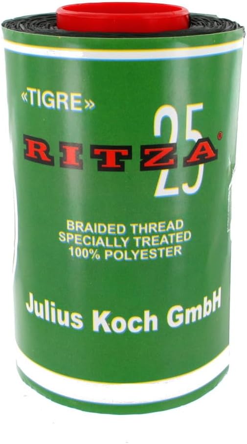 Ritza 25 Tiger Thread, Waxed Polyester, White, 1.0mm - 50 Meters