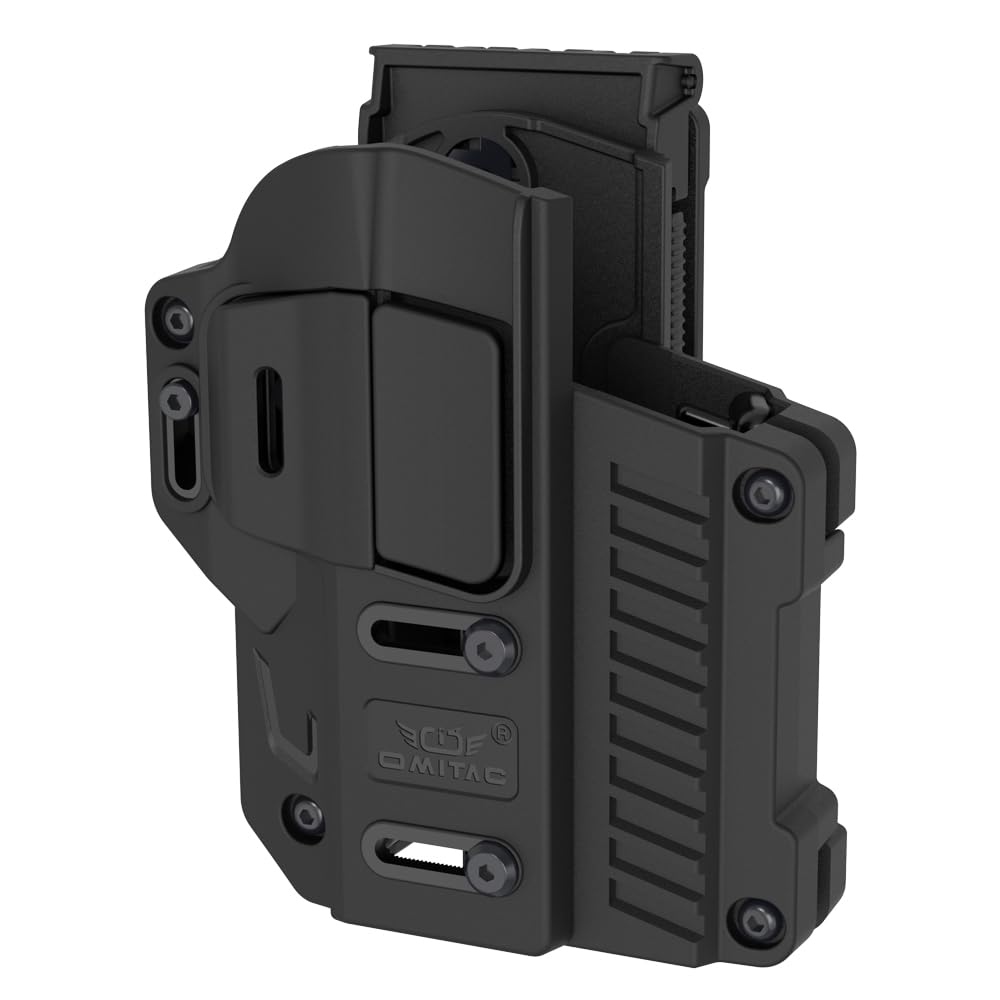 Fondina tattica universale girevole a 360°, fondina OWB adatta alla maggior parte delle pistole compatte e full size più diffuse
