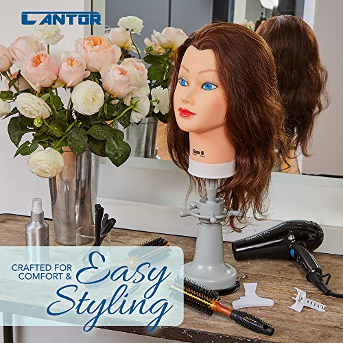 Wig Head Stand For Mannequin Head – Professional Display Wig Holder With Suction Cup - Adjustable Swivel Handle – Multifunctional Clamp For Canvas And Styrofoam Heads – By Cantor #TOP4