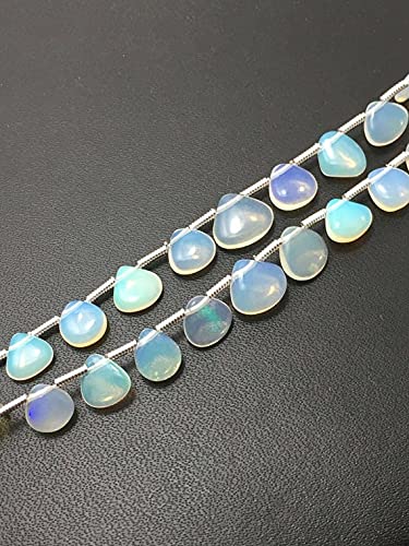 Ópalo de Etiopía natural en corazones de 5-8mm, ideal para regalar joyería artesanal