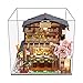 Perfeclan Bricolage en Bois Miniature Dollhouse Kit Main Sushi Shop Poupée Maison Modèle Kits de Construction Jouets pour Femmes Filles