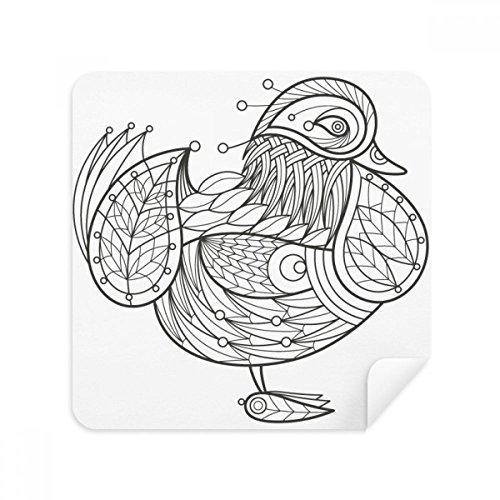 Chiffon microfibre oiseau lot de 2 essuie-tout pour écran de téléphone