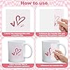 Vinyl Transfer Tape, 12 in x 16.4 Ft (30.5 x 500 Cm), Clear Red Checkered Transfer Film, Suitable for Decal Transfers, Graphic Transfers, Signs, Wall Decorations, Windows, Mugs, and Cars #3