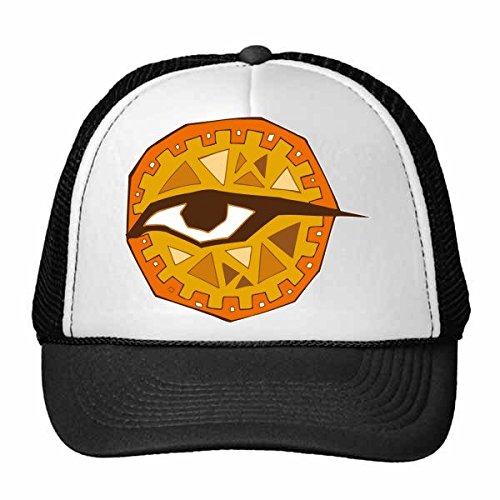 Casquette de fraîcheur réglable pour enfants au motif oeil d'Égypte multicolore