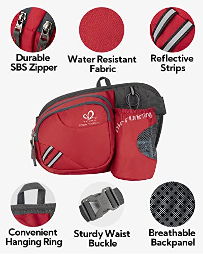 image for WATERFLY Fanny Pack Waist Bag: Waist Pack for Women Men with Water Bot