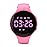 Focwony Non-Bluetooth Led Fitness Tracker Watch,Digital Pedometer Watch,with Step Counting/Distance/Calories/Stopwatch/Alarm Clock, Great Gift for Kids Teens Girls Boys Xmas (Round - Pink)