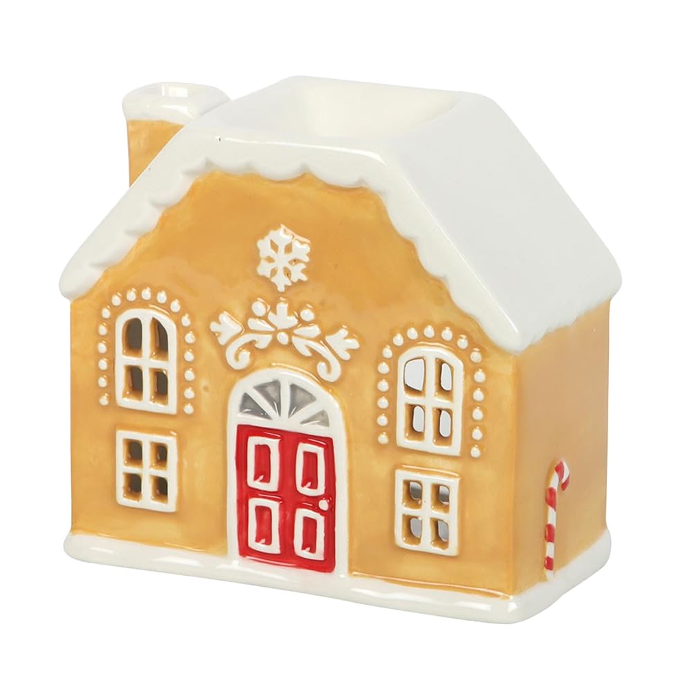 Something Different Candy Cane Gingerbread House Oil Burner And Wax Warmer from B&Q
