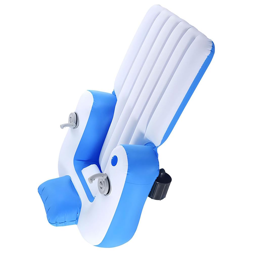 Silla Hinchable Motorizada para Piscina, Tumbona Flotante EléCtrica con HéLices, Balsa FáCil De Usar para Adultos, Flotador Motorizado para Adultos