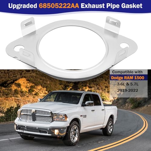 Image of New Upgrated 68505222AA Exhaust Pipe Gasket Compatible with Dodge RAM 1500 3.6L & 5.7L 2019 2020 2021 2022