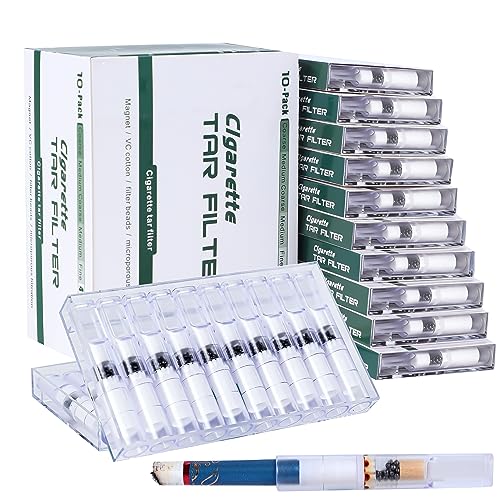 100-Pack10-layer Cigarette Filter tip That Removes Tar and Chemical, Medium, Medium-Fine, Fine， Four Use, Food Grade Materials Cigarette Filters, Cigarettes Tar Filter Tips，Father Day,Christmas Day
