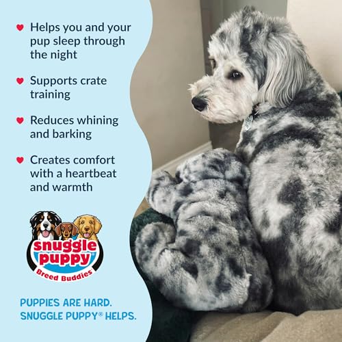 Image of Snuggle Puppy Heartbeat Toy, Calming Comfort, Breed Buddies Blue Merle