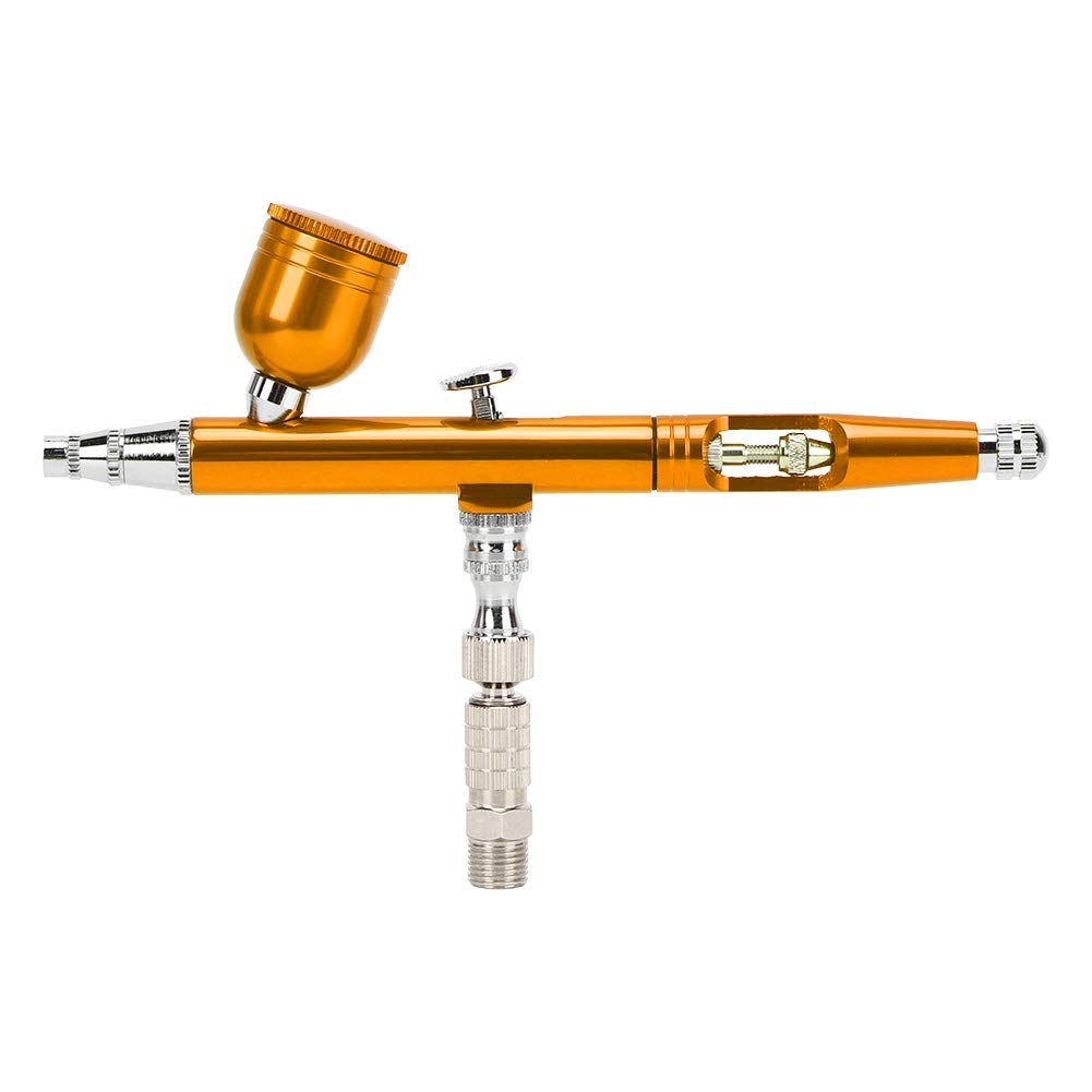 Malerei Airbrush Pistole Set Pneumatische Werkzeug Schwanz Ar130T Pneumatische Spritzpistole Schwanz Externe Einstellung Spritzen Bereich Und Dicke Einstellung Airbrush Sets (Gold)