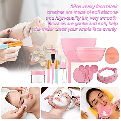 Mibee Conjunto de tigela de mistura de máscara facial 24 unidades DIY Conjunto de ferramentas de mis