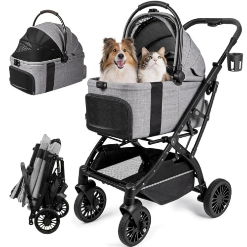 Small Dog Stroller, Pet Stroller for Small Dogs, 5-in-1 Dog Strollers