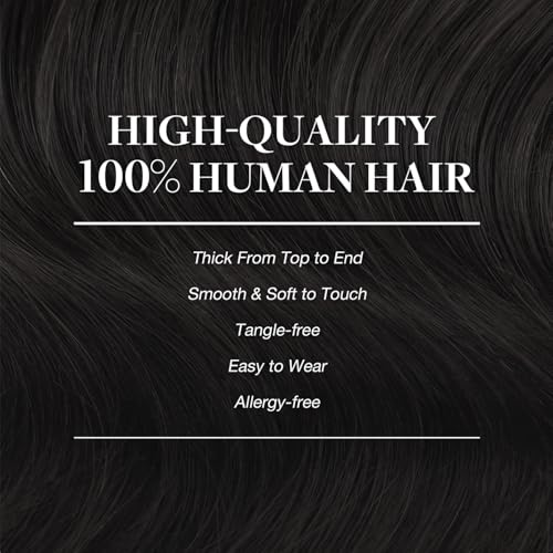 Image of GOO GOO Clip in Hair Extensions Real Human Hair Back Fill Extension 2Pcs