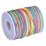 hilo cordon algodon 【Cuerda Elástica de Alta Calidad】: La cuerda de la pulsera está hecha de polipropileno, que es elástico, fácil de anudar y cómodo de llevar. El buen material hace que el cable multicolor sea resistente al desgaste, resistente al moho y duradero.