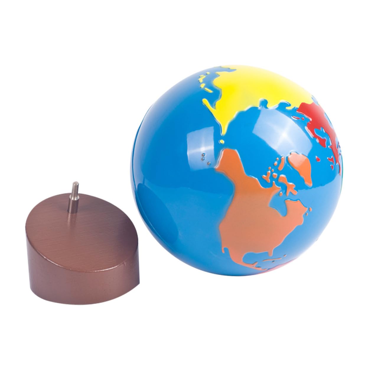 Kisangel Globo Educativo Protettivo per Colori Delicati per Protezione Didattico per Casa e Scuola Stimola Cognizione Geografica