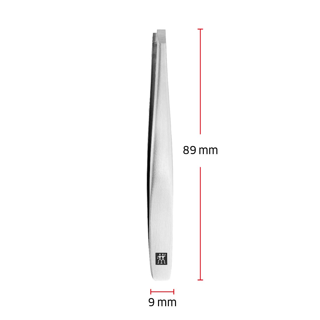 ZWILLING Pinzas rectas (depilación de cejas, rugosas, puntas calibradas, hipoalergénicas), Premium, plata, 90 mm